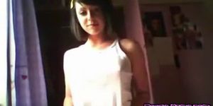 Hot Teen Girlfriend Playing On Web Cam
