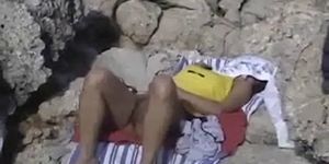 Amateur video in a nude public beach in Mallorca - hidd