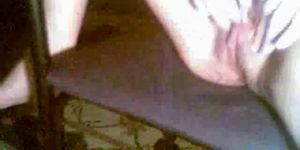 Interesting webcam video - teen girl tickling her pussy