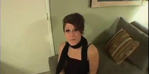 Skinny Mom Squirts during her Audition...F70
