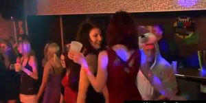 Girls getting bang inside a ladies club