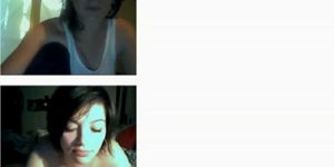 French lady showing stuff #Chatroulette