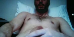 bearded greek hunk huge cock on cam
