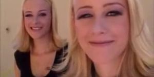 Blonde Strapon Twins are fucking a lucky guy