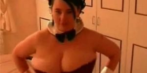 Horny Fat BBW GF showing her Big Tits and Wet Pussy-The