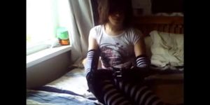 Lovely Femboy Strips, Jerks and Cums