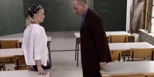 schoolgirl fuck her teacher in the classroom