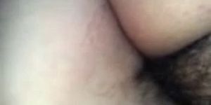 Fucking AND Cumming on GF's hairy pussy