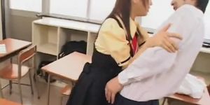 Innocent schoolgirl from Japan tastes her teachers rod