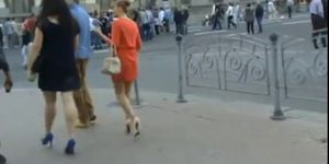 Ukraine 14  4 beautiful legs, blue and beige heels