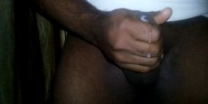 South Indian Black Man Showing his Ass and Masturbating