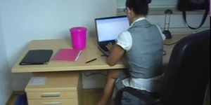 Fucking a hot secretary at her work place- ggrad
