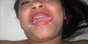 Gman Cum on Face of a Chubby Thai Girl Pt.2