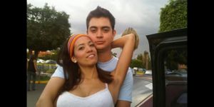 Hot latina babe Rafaela and her boyfriend