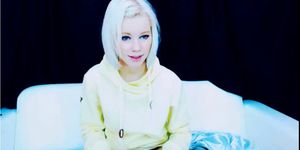 Cute Hot Teen Blonde gets herself off on webcam