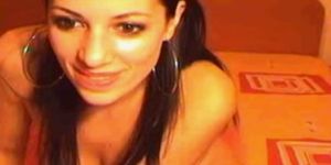 skinny big titty teen cam girl masturbating on webcam