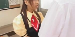 Jap teen milks her teachers and classmates hard dicks