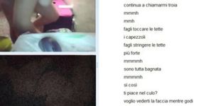 Italian doggy style for webcam stranger