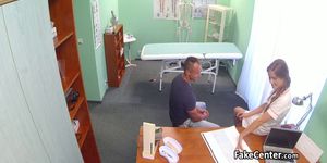 Sexy nurse fucked patient in office