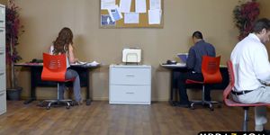 Big ass office bitch gets anal drilled by her boss