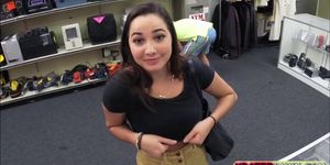 Busty Student gets her pussy and her tits sold