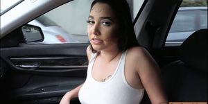 Sexy teen hitchhikes and railed so hard in the backseat