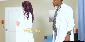 Black doctor gets lucky with two babes who want to fuck