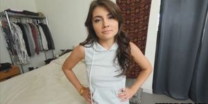 Teen babe Adria Rae get s blackmailed by stepbrother