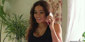 Lovely masseuse Tori Mayes in her first sensual massage