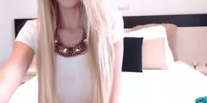 Hot Blonde Teen Rubs Clit To Orgasm