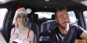 Pretty hitchhiker Haley Reed fucks for a free ride