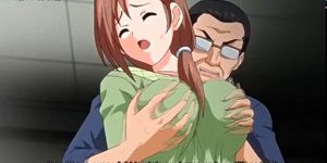 Anime boob rubbing
