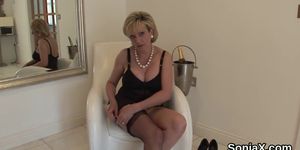 Unfaithful british milf lady sonia pops out her giant j