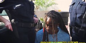 Horny cop banged by black dude