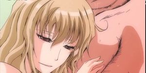 Blonde anime gets big tits fucked