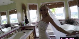 Bridesmaids and bride teen got banged before wedding
