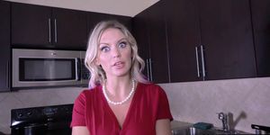 Blackmailing stepson gives a MILF stepmom a lesson