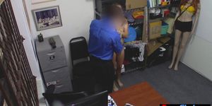 Foxy teen shoplifter punish fucked by a perv LP officer