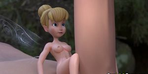 Tinker Bell playing around with big dick