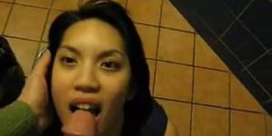 Asian girl and her compilation of blowjobs