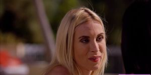 Blonde Babe Aiden Ashley gets fuck by Lesbian Goth Char