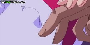 Hentai busty teen gets banged and creamed