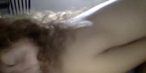 Cute curly hair GF gets pounded