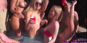 Check out a pool party eating each others pussies  befo