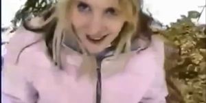 German Blonde Teen POV Blowjob
