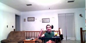 A Guy in a wheelchair