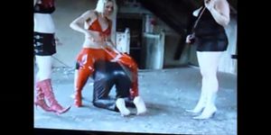 stooge fucked by 3 Mistresses