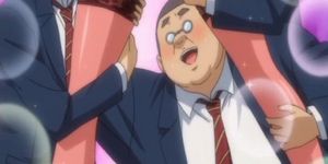 Schoolgirl anime big tits gangbanged and cummed allbody