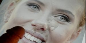 Cum on Scarlett Johansson