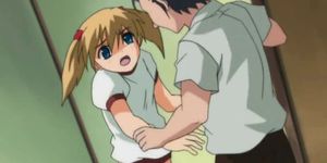 Hentai cutie gets tortured in bukkake orgy